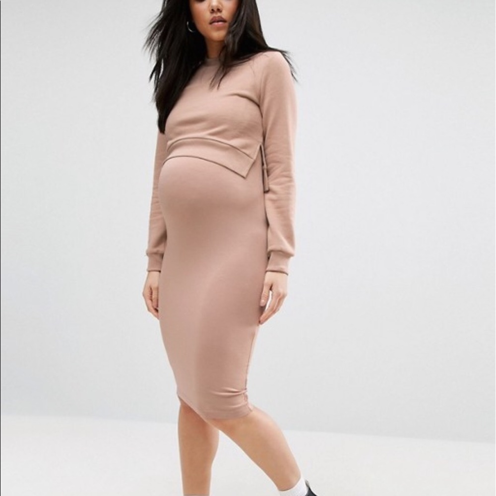 ASOS Maternity NURSING Double Layer Sweat Dress